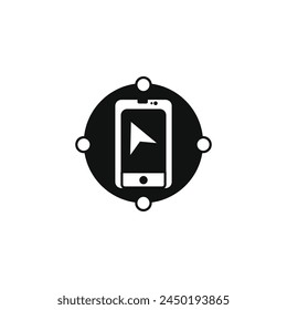icono tipo de Vector del navegador de teléfono