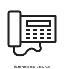 Telephone, office, dial icon vector image.Can also be used for hotel and restaurant. Suitable for mobile apps, web apps and print media.