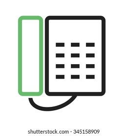 Telephone, office, dial icon vector image.Can also be used for office. Suitable for mobile apps, web apps and print media.