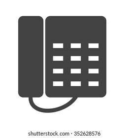 Telephone, office, dial icon vector image.Can also be used for office. Suitable for mobile apps, web apps and print media.