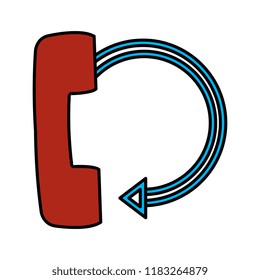 telephone old with arrow