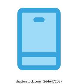 Symbol für bearbeitbaren Telefonumriss-Füllvektor