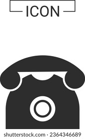  telephone and  Phone call icon vector illustration design