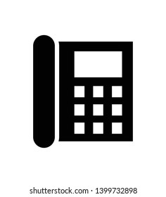 telephone Phone Call line Vector Icon or Illustration