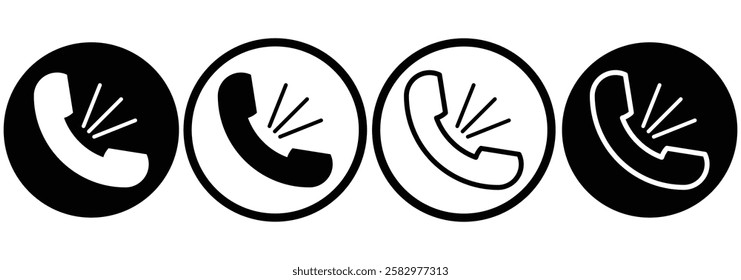 telephone, phone icon vector. Phone flat icon. Call symbol. call sign and icon set, Telephone call sign, Contact us. Ringing phone simple icon set. Smartphone ringing. Phone sign. Design EPS 10