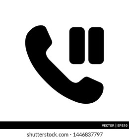 Telephone phone icon vector illustration logo. EPS 10
