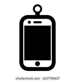 Telephone phone icon vector illustration with white background. Icon set