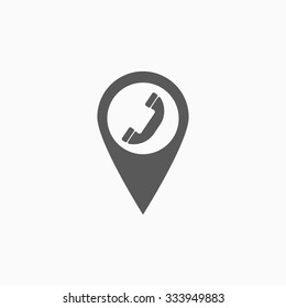 telephone pin icon