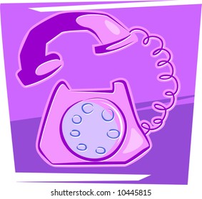 a telephone with receiver up	