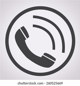 Telephone receiver icon