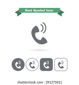 Telephone receiver icon