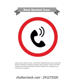 Telephone receiver icon