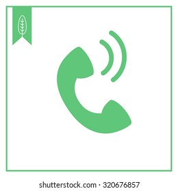 Telephone receiver icon