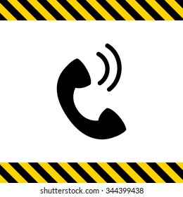 Telephone receiver icon