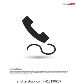 Telephone receiver icon