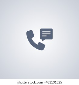 Telephone receiver icon