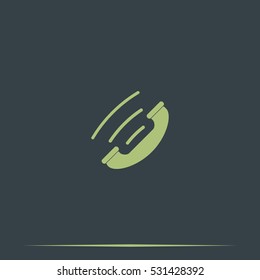 Telephone receiver icon.