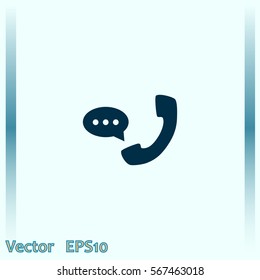 Telephone receiver icon