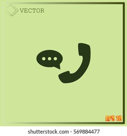 Telephone receiver icon