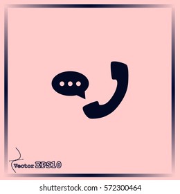 Telephone receiver icon