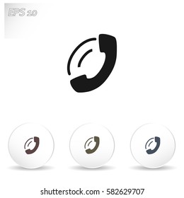 Telephone receiver icon