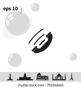 Telephone receiver icon.