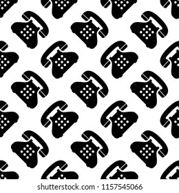 Icono del receptor de teléfono Ilustración de imágenes de vectores de patrones sin soldadura