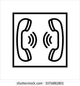 Telephone Receiver Icon Vector Art Illustration