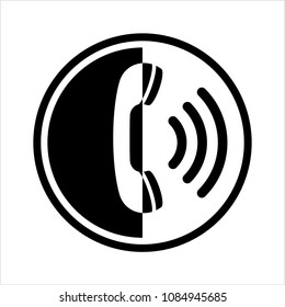 Telephone Receiver Icon Vector Art Illustration