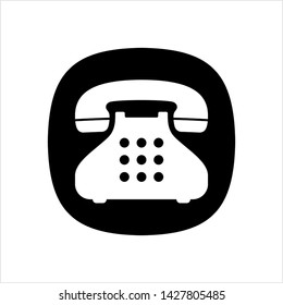 Telephone Receiver Icon Vector Art Illustration