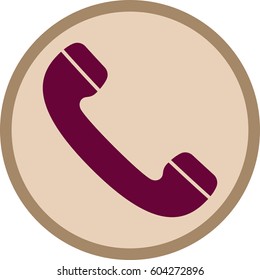 Telephone Receiver Icon Vector Illustration