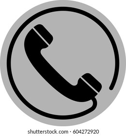 Telephone Receiver Icon Vector Illustration