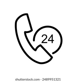 telephone receiver - vector icon