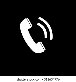 telephone receiver vector icon