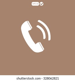 telephone receiver vector icon