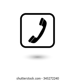 Telephone receiver - vector icon