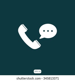 telephone receiver vector icon