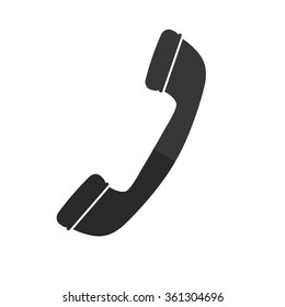 Telephone receiver  - vector icon