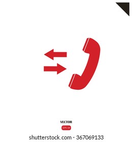 telephone receiver vector icon