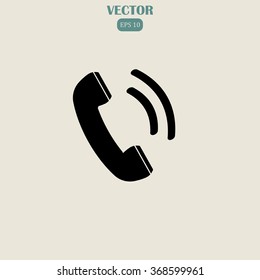 telephone receiver vector icon