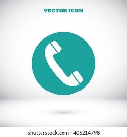 Telephone receiver vector icon