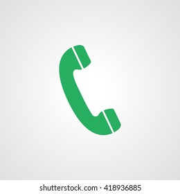 Telephone receiver vector icon