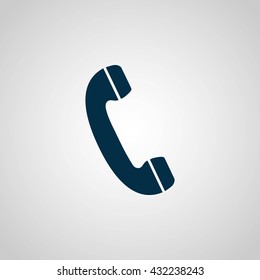 Telephone receiver vector icon