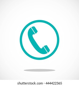 Telephone receiver vector icon