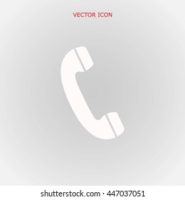 Telephone receiver vector icon