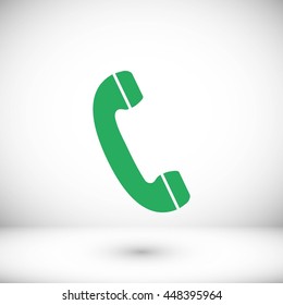 Telephone receiver vector icon