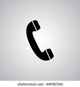 Telephone receiver vector icon