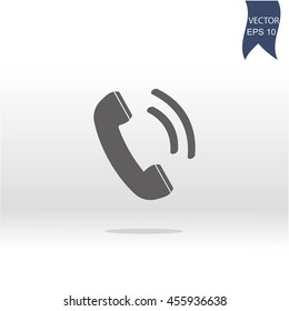 telephone receiver vector icon