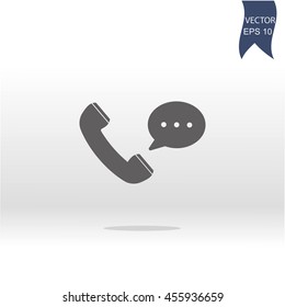 telephone receiver vector icon