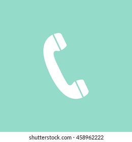 Telephone receiver vector icon